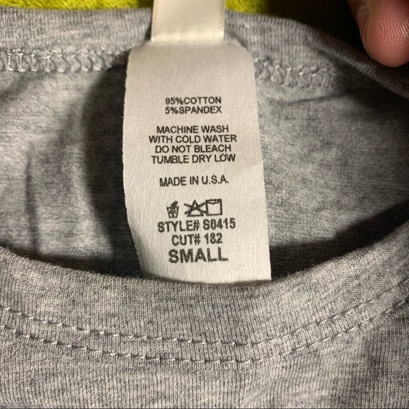 Heather Gray Shoulder Pad Mini T-Shirt Dress NWOT - Picture 10 of 11